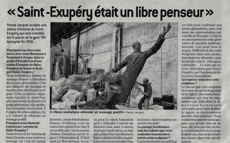 Article pour la presentation de la statue monumentale